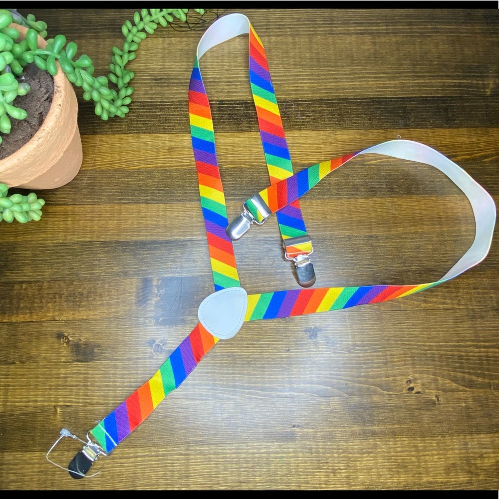 Suspenders Rainbow color